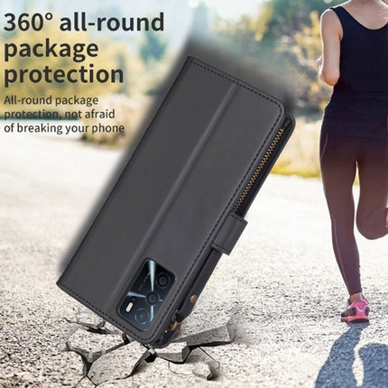 9 Card Slots Zipper Wallet Leather Flip Phone Case For OPPO A16 / A16s / A54s / A55 5G / A54 4G, For OPPO A16 / A16s / A54s / A55 5G / A54 4G