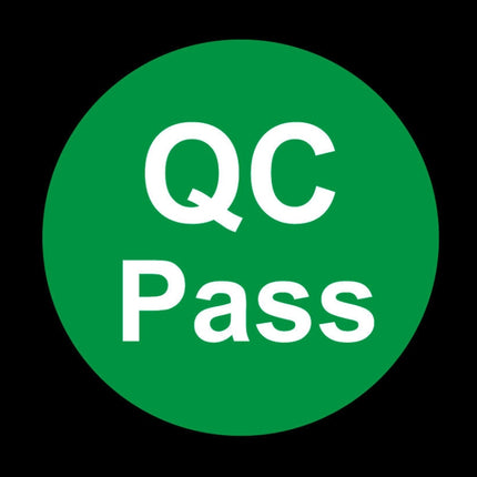 1000 PCS Round Shape QC Pass Sticker QC Pass Label