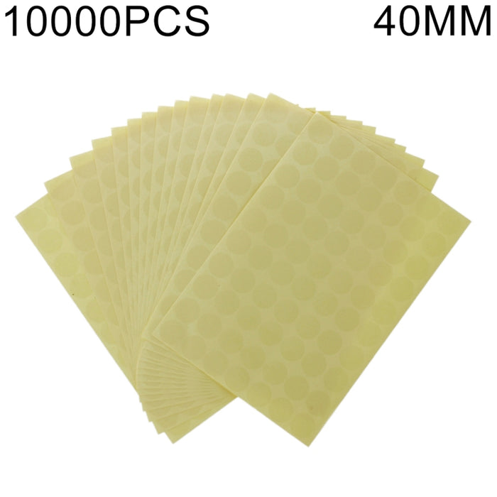 10000 PCS Transparent Round Shape Self-adhesive Sealing Sticker, Diameter: 40mm, Diameter: 40mm