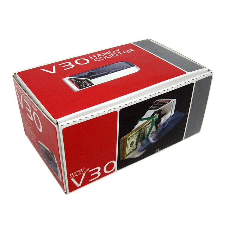 V30 Mini Portable Multi Paper Currency Counting Money Counter, EU Plug, EU Plug