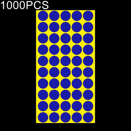 1000 PCS Round Shape Self-adhesive Colorful Mark Sticker Mark Label