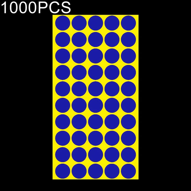 1000 PCS Round Shape Self-adhesive Colorful Mark Sticker Mark Label