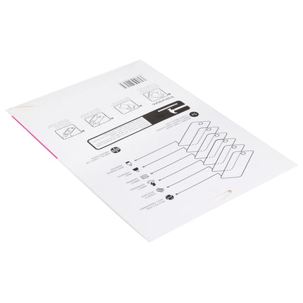 100 PCS For 8 inch Tempered Glass Film Screen Protector Paper Package