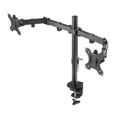 ProperAV Desk Monitor Mount 17" - 32" Dual Swing Arm VESA Max 100x100