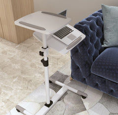 ProperAV Mobile Desk Workstation & Projector Stand - White