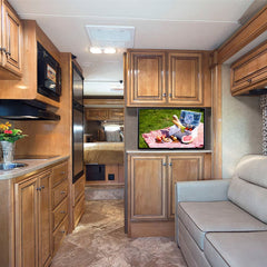 ProperAV TV Wall Bracket for Motorhome / RV / Caravan / Boat (13" – 43” / 15kg Capacity / VESA Max. 200x200) – Silver