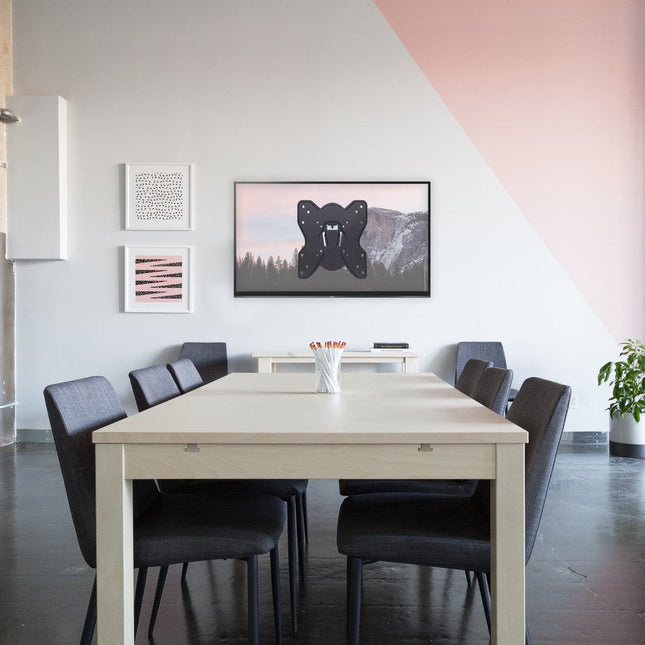 ProperAV Flat TV Wall Bracket (23" - 43" / 25kg Capacity / VESA Max. 200x200) - Black