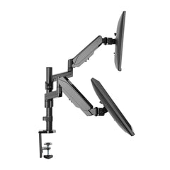 ProperAV Desk Monitor Mount 17" - 32" Extra Height Dual Articulated Swing Arm VESA Max 100x100