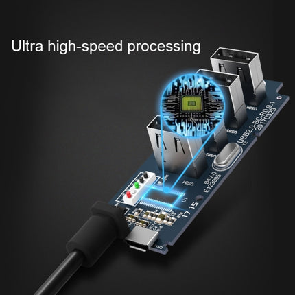 ORICO W5P-U3-30 4-Port USB 3.0 Desktop HUB with 30cm Micro USB Cable Power Supply, W5P-U3-30 Black, W5P-U3-30 White