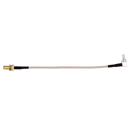 15cm CRC9 Male to SMA Female Cable, CRC9 90° Elbow to SMA (Braided)