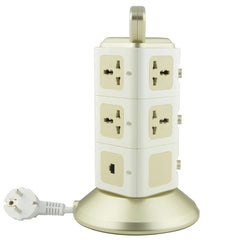 VONETS WiFi-SB-L3 3 Layers with 8 Outlets + 2 USB Ports + RJ45 Port 300Mbps WiFi Repeater Smart Power Sockets, EU Plug, Cable Length: 2m