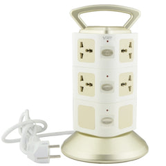 VONETS WiFi-SB-L3 3 Layers with 8 Outlets + 2 USB Ports + RJ45 Port 300Mbps WiFi Repeater Smart Power Sockets, EU Plug, Cable Length: 2m