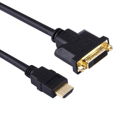 30cm HDMI Male to 24+1 DVI Female Adapter Cable, Length: 30cm