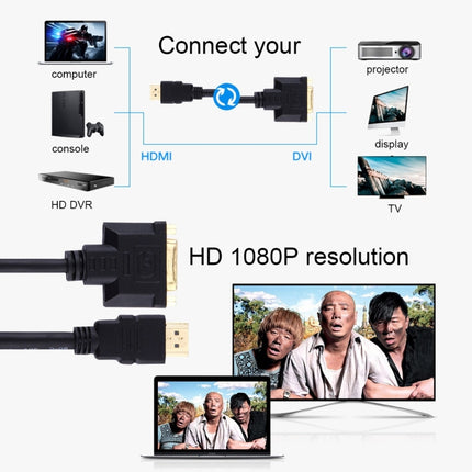 30cm HDMI Male to 24+1 DVI Female Adapter Cable, Length: 30cm