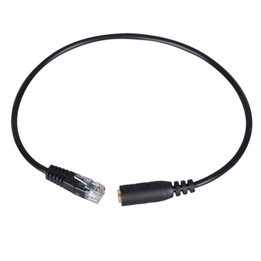 3.5mm Jack to RJ9 PC / Mobile Phones Headset to Office Phone Adapter Convertor Cable, Length: 32cm