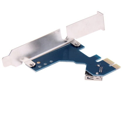 PCI-E 1 to 3 PCI Express 1 Slots Riser Card 3 PCI-E Slot Adapter PCI-E Port Multiplier Card with 60cm USB Cable