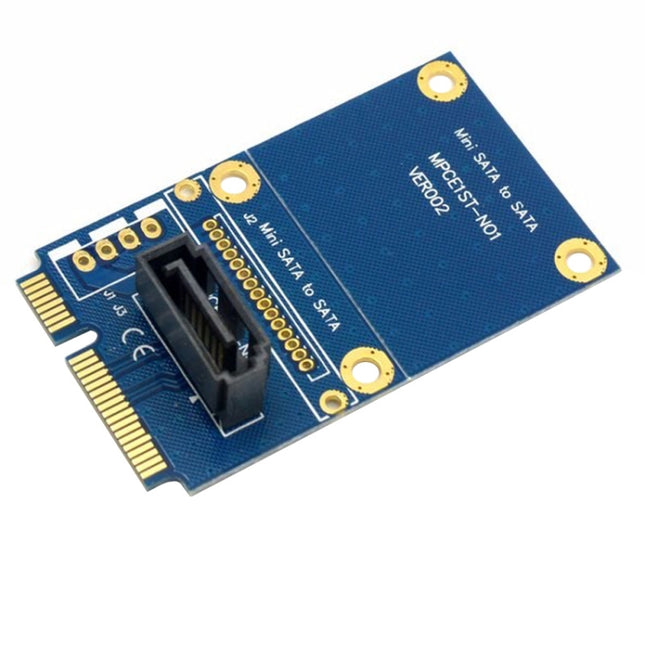 MINI SATA to 7 Pin SATA Mini PCI-E HDD Hard Disk Drive Expansion Adapter Card