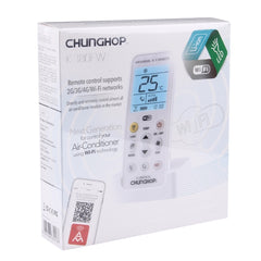 CHUNGHOP K-380EW WiFi Smart Universal LCD Air-Conditioner Remote Control with Holder, Support 2G / 3G / 4G / WiFi Network