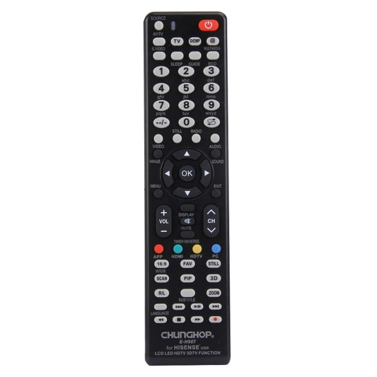 Mando a distancia universal CHUNGHOP E-H907 para televisores LED, LCD, HDTV y 3D de HISENSE, para televisores HISENSE