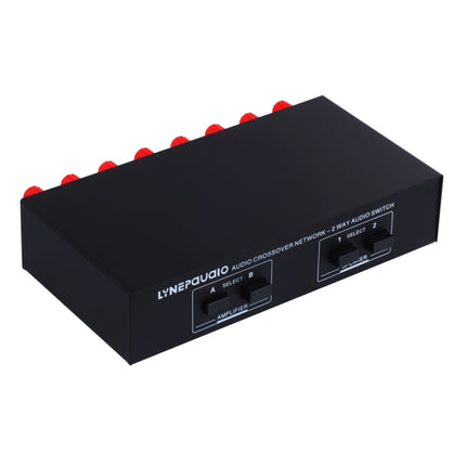 B822 Passive Speaker Switch 2 Channel Power Amplifier Audio Switch Loudspeaker,  2 Input and 2 Output