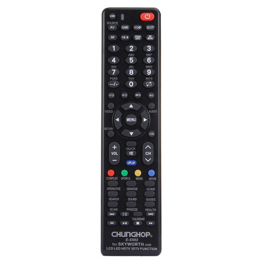 Mando a distancia universal CHUNGHOP E-S902 para televisores LED/LCD/HDTV/3DTV SKYWORTH, para televisores SKYWORTH