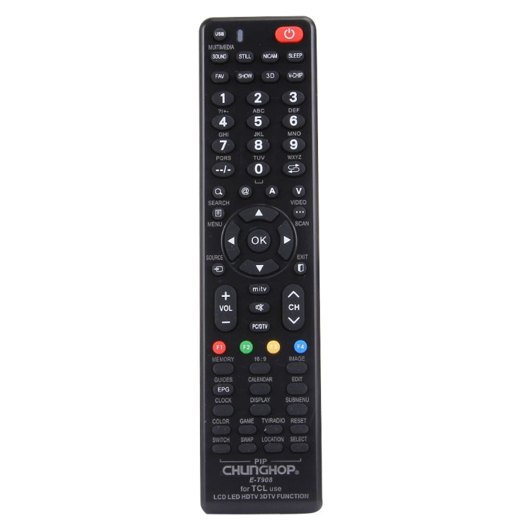 Mando a distancia universal CHUNGHOP E-T908 para televisores LED/LCD/HDTV/3DTV de TCL, para televisores de TCL