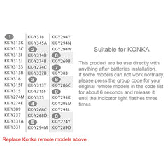 Mando a distancia universal CHUNGHOP E-K906 para televisores LED/LCD/HDTV/3DTV KONKA, para televisores KONKA