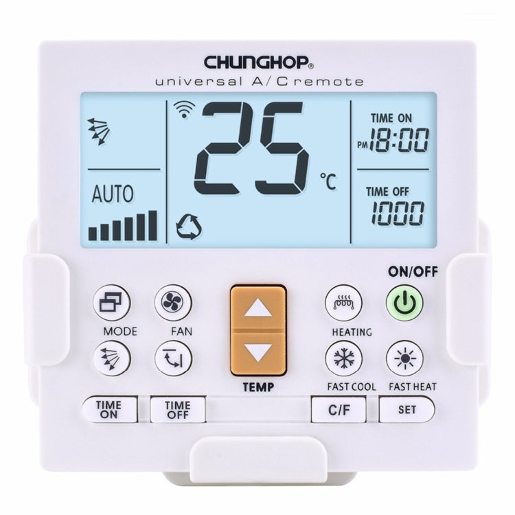 CHUNGHOP K-650E Universal LCD Air-Conditioner Remote Controller with Bracket, K-650E