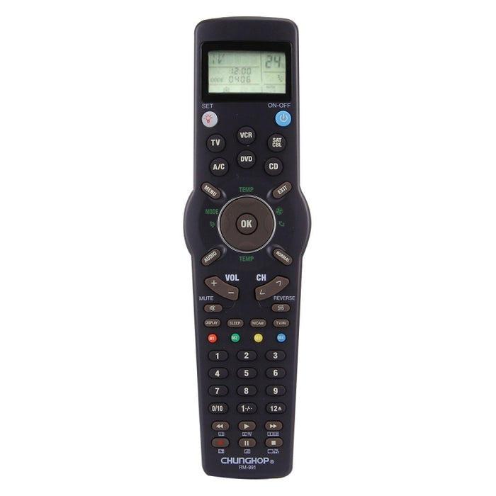 CHUNGHOP RM-L991 Universal-LCD-Fernbedienung mit Lernfunktion für TV, VCR, SAT, CBL, DVD, CD, A/C, RM-L991