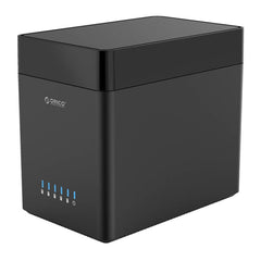 ORICO DS500U3 Carcasa para disco duro USB 3.0 de tipo magnético de 5 bahías y 3,5 pulgadas con indicador LED azul, USB 3.0