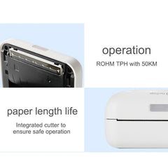 Peripage A6 Portable Inkless Pocket Thermal Bluetooth Printer, A6 White, A6 Pink, A6 Blue