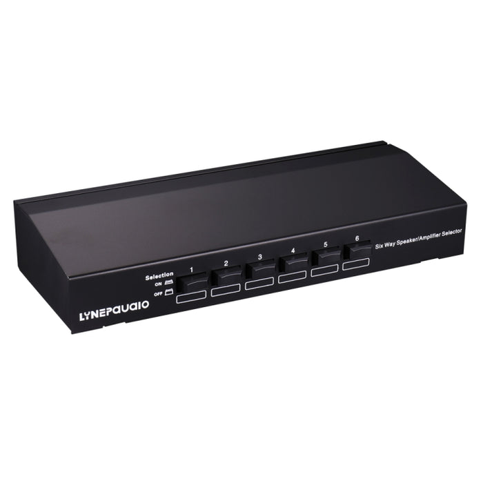 LINEPAUDIO B898 Six-way Stereo Loudspeaker / Amplifier Comparator Bidirectional Selective Switch Switcher