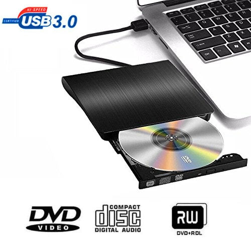 Brushed Texture USB 3.0 External DVD-RW / CD Drive