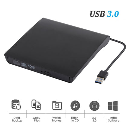 Brushed Texture USB 3.0 POP-UP Mobile External DVD-Rw DVD / CD Rewritable Drive External ODD & HDD Device, Brushed Texture DVD(B)