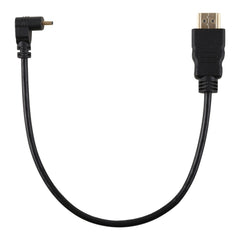 30cm 4K HDMI Male to Micro HDMI Positive Angled Male Gold-plated Connector Adapter Cable, 30cm Positive