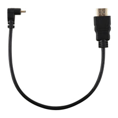 30cm 4K HDMI Male to Micro HDMI Reverse Angled Male Gold-plated Connector Adapter Cable, 30cm Reverse