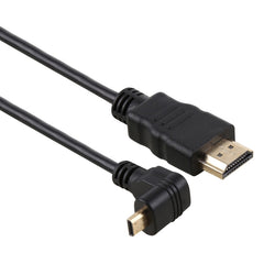 30cm 4K HDMI Male to Micro HDMI Reverse Angled Male Gold-plated Connector Adapter Cable, 30cm Reverse