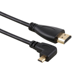 50cm 4K HDMI Male to Micro HDMI Right Angled Male Gold-plated Connector Adapter Cable, 50cm Right