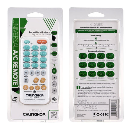 CHUNGHOP K-1048ES  Universal Air-Conditioner Remote Controller
