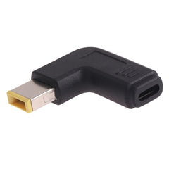 USB-C / Type-C Female to Lenovo Big Square Male Plug Elbow Adapter Connector for Lenovo Laptops, Lenovo Big Square Elbow