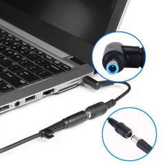 4.5 x 3.0mm Bent Male to 5.5 x 2.1mm Female Interfaces Power Adapter Cable for Laptop Notebook, Length: 10cm, 4.5 x 3.0mm Bent Male