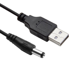 1.5m USB to DC 5.5mm Power Spring Coiled Cable, AM to DC 5.5mm, Length: 1.5m