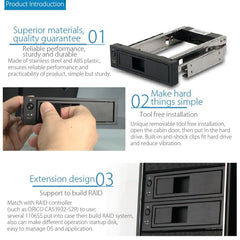 ORICO 1106SS CD-ROM Space HDD Mobile Rack Internal 3.5 inch HDD Convertor Enclosure