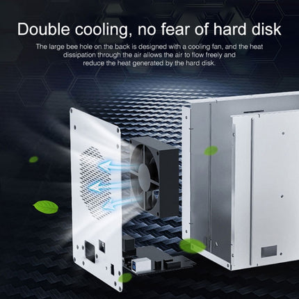 ORICO 9558U3 5-bay USB 3.0 Type-B Aluminum 3.5 inch SSD / SATA HDD Enclosure Storage Hard Disk Box for Laptop Computer Desktop PC, SSD / SATA (Black)