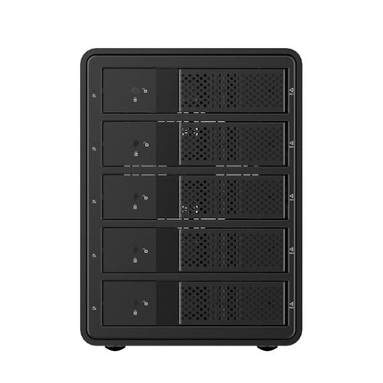 ORICO 9558U3 5-bay USB 3.0 Type-B Aluminum 3.5 inch SSD / SATA HDD Enclosure Storage Hard Disk Box for Laptop Computer Desktop PC, SSD / SATA (Black)