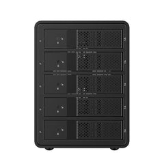 ORICO 9558U3 Caja de almacenamiento para disco duro SSD/SATA HDD de 3,5 pulgadas con 5 bahías USB 3.0 tipo B de aluminio para computadora portátil, PC de escritorio, SSD/SATA (negro), SSD/SATA (plateado)