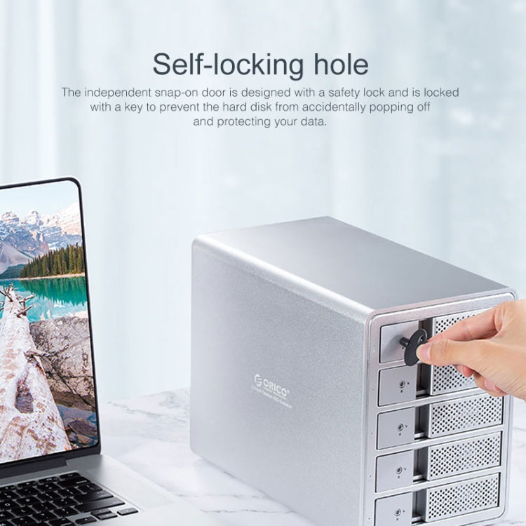 ORICO 9558U3 5-bay USB 3.0 Type-B Aluminum 3.5 inch SSD / SATA HDD Enclosure Storage Hard Disk Box for Laptop Computer Desktop PC, SSD / SATA (Black)