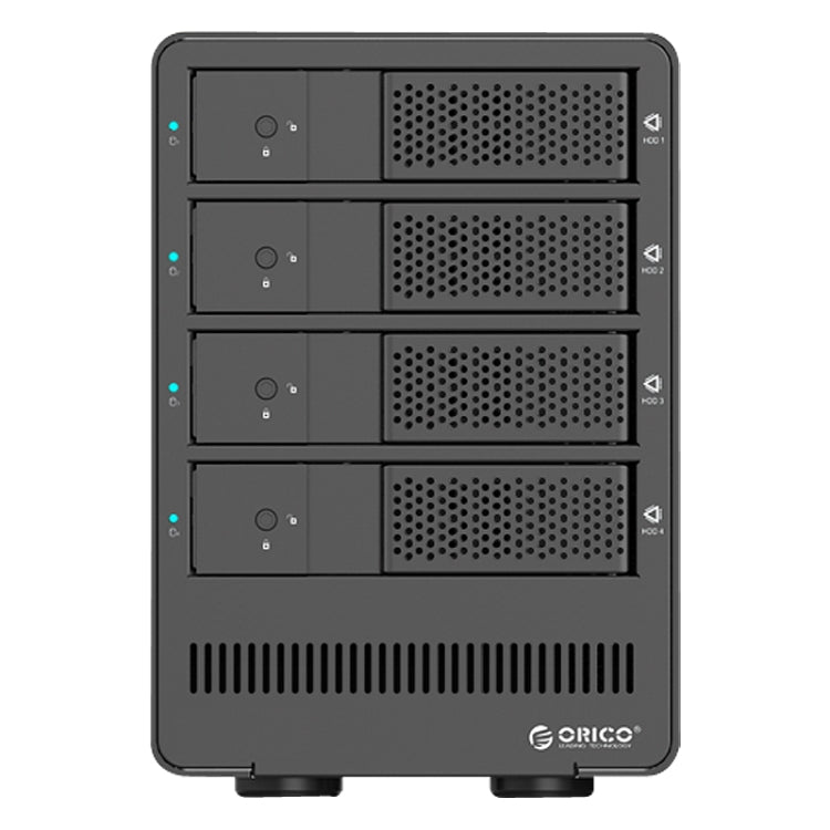 ORICO 9558RU3 5-bay USB 3.0 Type-B Aluminum 3.5 inch SATA HDD Enclosure Storage Hard Disk Box, Support RAID 0 / 5 Mode, SATA (RAID 0 / 5 Mode) Black