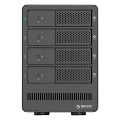 ORICO 9558RU3 5-bay USB 3.0 Type-B Aluminum 3.5 inch SATA HDD Enclosure Storage Hard Disk Box, Support RAID 0 / 5 Mode, SATA (RAID 0 / 5 Mode) Black