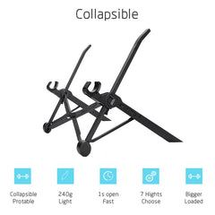 NEXSTAND Portable Adjustable Foldable Desk Holder Stand for Laptop / Notebook, Suitable for: More than 11.6 inch, Foldable Desk